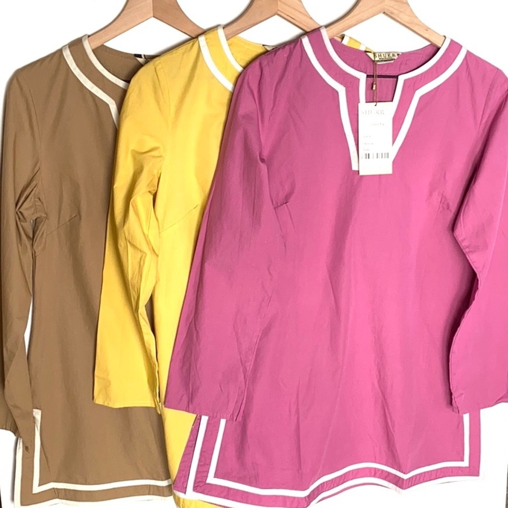 (LOT of 3) SHUKR long sleeve‎ tunics, Size M, NWT